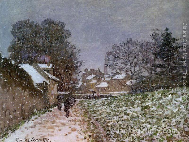 Snow At Argenteuil2 by Claude Monet paintings reproduction